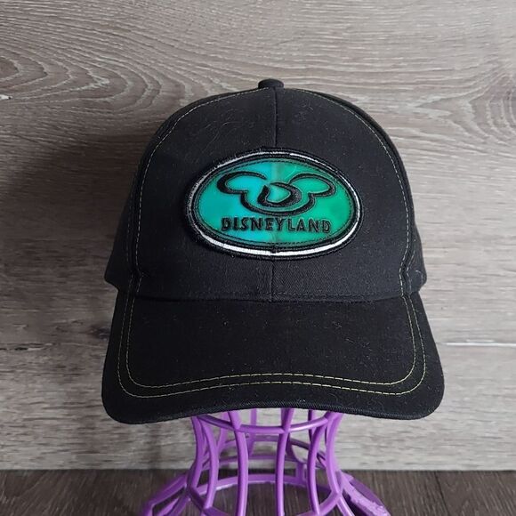 Vintage Disneyland Mickey Inc. Black Adjustable Strapback Hat - Picture 1 of 7